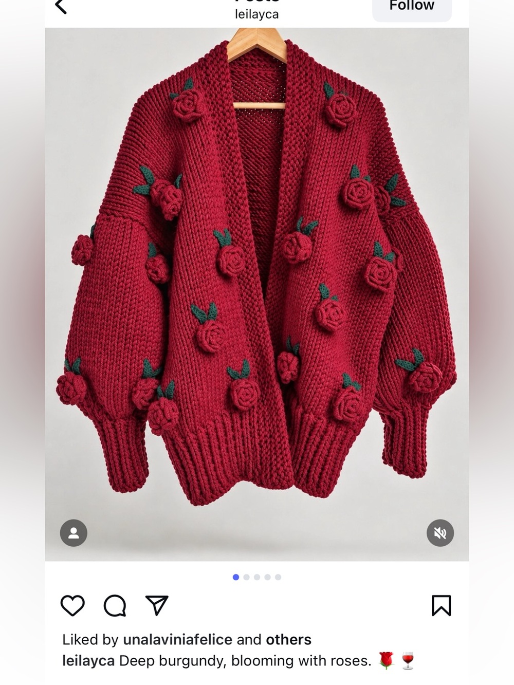 Leilayca Etsy custom knit sweater